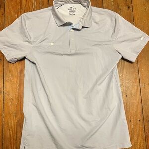 Nike Dri-FIT Men’s Small Gray Polo - Moisture Wicking Athleisure - Golf & Casual